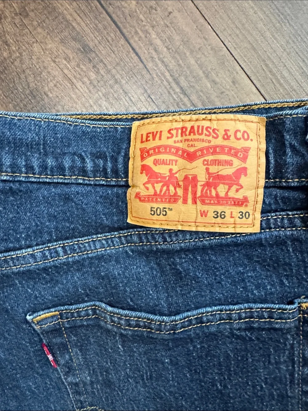 Levi's Men's Straight Jeans in Indigo Blue Denim